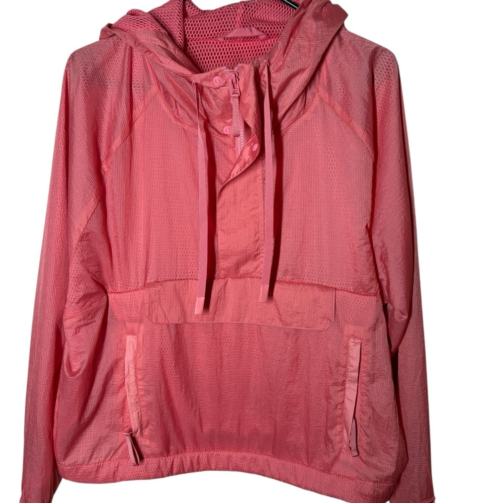 {Euc} Fabletics Ripstop Pullover Hooded Windbreak… - image 6